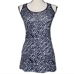 Lululemon Cool Racerback Tank in Net Pop White Black